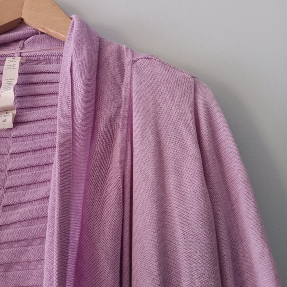 Lululemon Lavender Wrap-Front Knit Sweater Size 8 - Picture 3 of 8